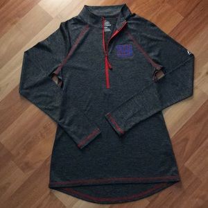NY Giants half zip pull over